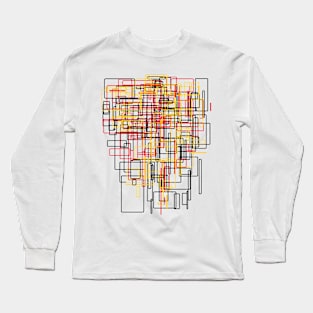 Abstract And Modern Art - Architecture Pattern Long Sleeve T-Shirt